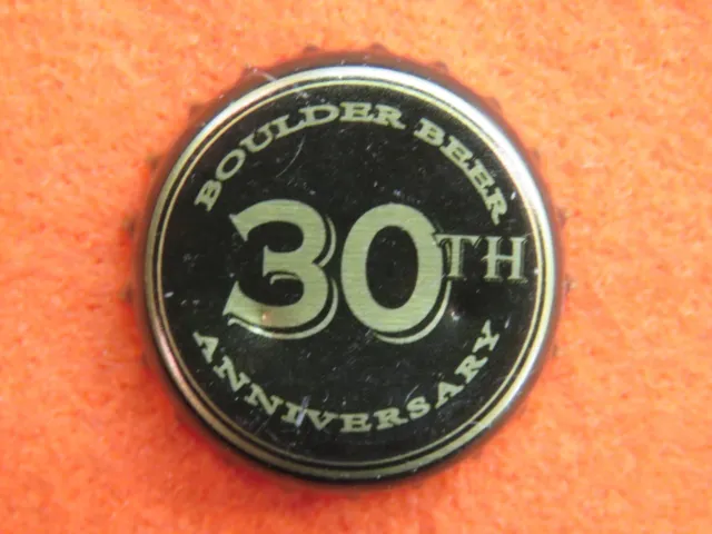 Older Beer Bottle Crown Cap ~ BOULDER Beer 30th Anniversary ~ Colorado's First