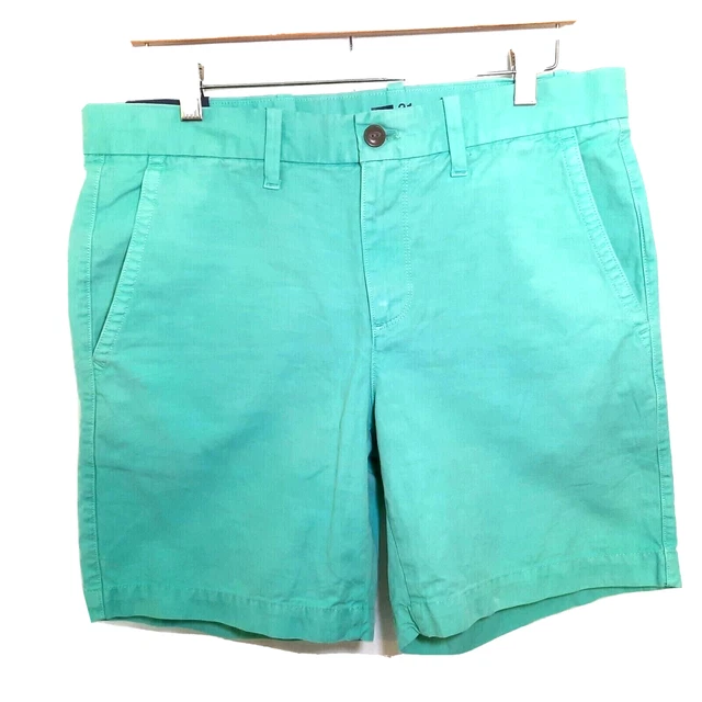 Gap Chino 31 Shorts 7 in Inseam Turquoise Mint Khaki Pockets Belt Loops NWT