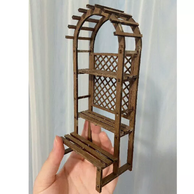 1:12 Scale Dolls House Miniatures Unpainted Unfinished Flower Stand Furniture