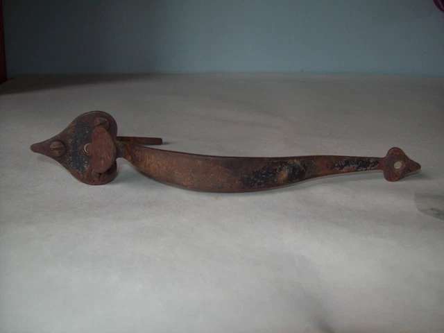 vintage thumb lever shed  door handle 2