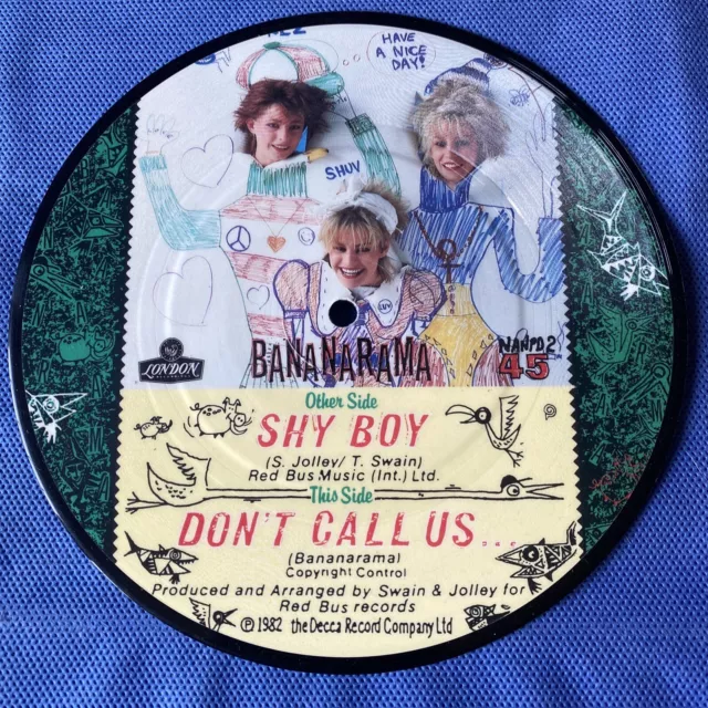 Bananarama - SHY BOY  (1982 UK 7" PICTURE DISC