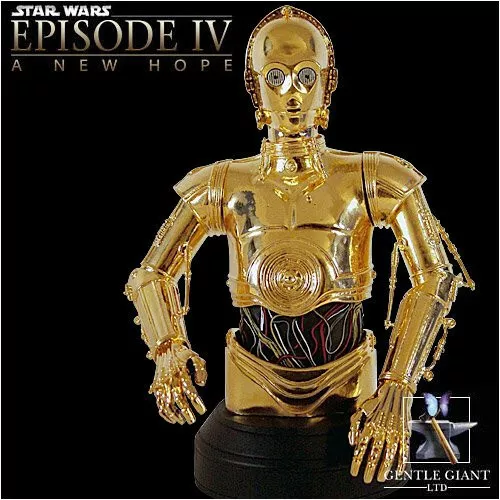 Gentle Giant C3PO Gold-plated Bust Star Wars ltd Edt
