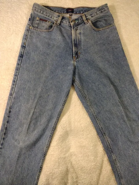 VTG TOMMY HILFIGER Men's 32 Straight Leg Big Flag Jeans 90's Y2K LOOSE ...