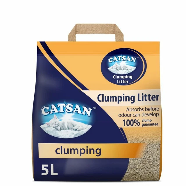 CATSAN 15L HIGHLY Absorbent Biodegradable Clumping Cat Clay Litter 3