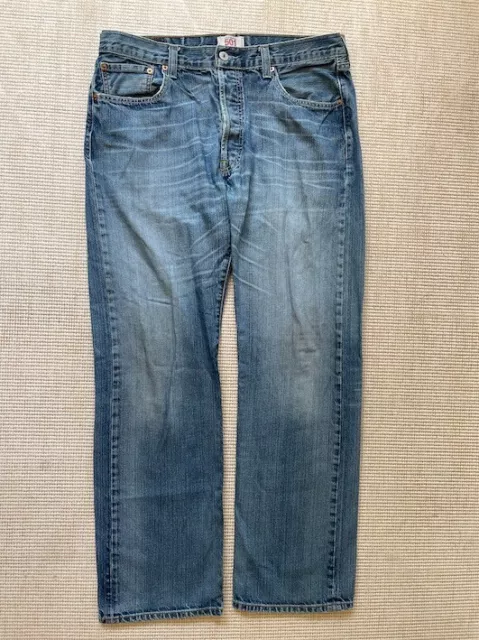 Levis 501 straight leg in Blau verwaschen Vintage für Männer W36 L32