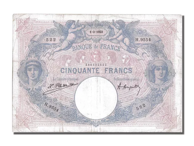 [#202126] Billet, France, 50 Francs, 50 F 1889-1927 ''Bleu et Rose'', 1923, TTB