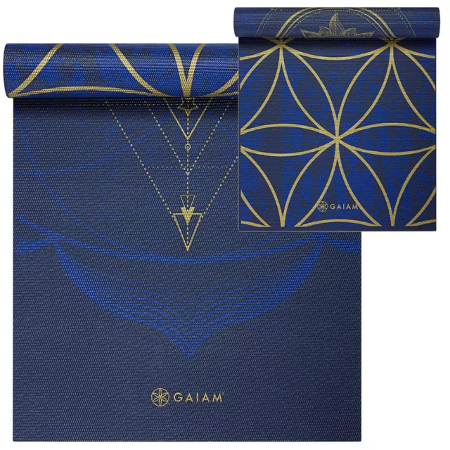 Gaiam Yoga Mat - 6mm Insta-Grip Extra Thick & Dense Textured Non