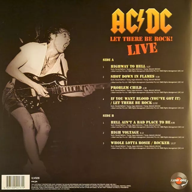 AC/DC – Let There Be Rock! Live  New LP Vinyl in seal 2