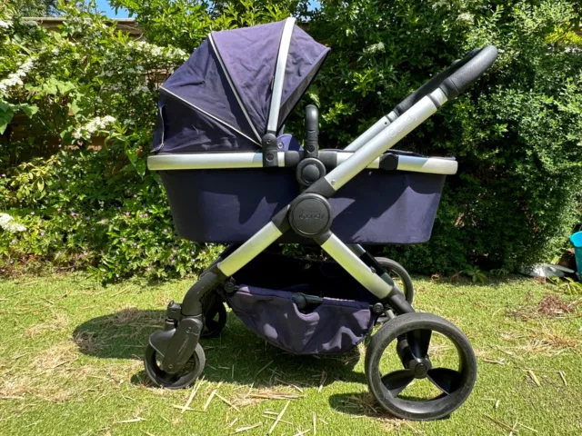 iCandy Peach 5 Pram Pushchair Indigo, cover, adaptors, and other accessories