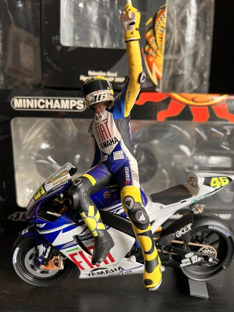 MINICHAMPS set complet Valentino ROSSI Yamaha YZR-M1, Moto GP Welkom 2004, 1/12ème, neuve - Collection