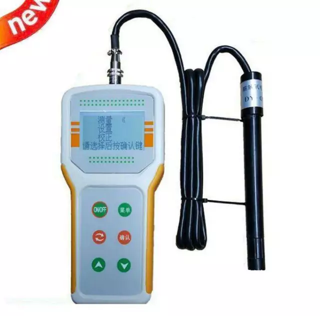 Digital Dissolved Oxygen Detector Meter Water Quality Tester Analyzer Monitoring