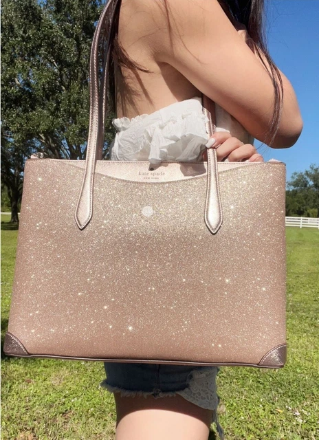 Brand New! Kate Spade New York "Shimmy Tote" In Rose Gold