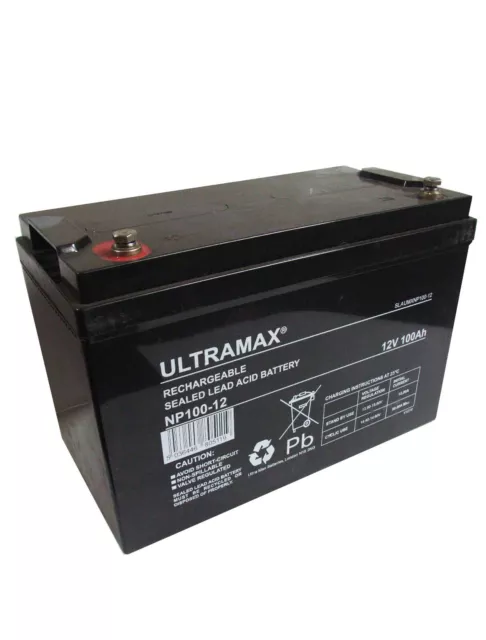 Yuasa NP100-12R 12V 100Ah Sealed Lead Acid Replacement Ultramax VRLA Battery