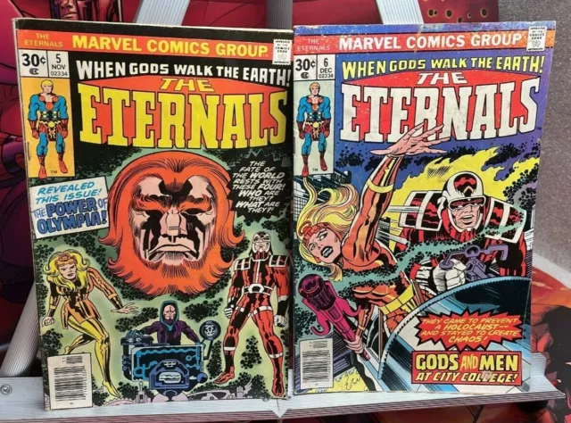 Eternals #5 & 6 When Gods Walk the Earth, Jack Kirby, Newstand, 1976