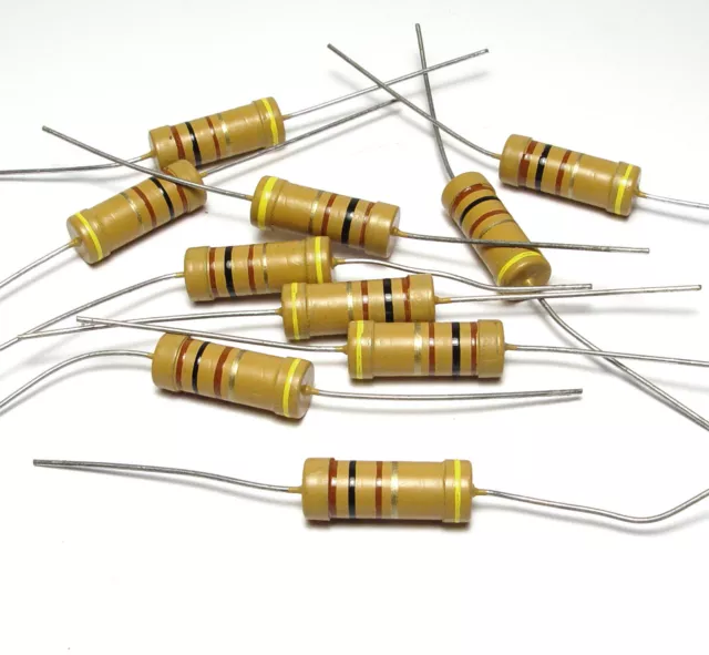 10x Draloric Widerstand 100 Ohm, LCA 0922, 2W, Yellow Band Resistors, NOS