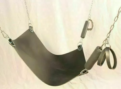 Real Cow Leather Bondage Hanging Swing Sling For Adults Sex Fantasy Love Sex Fun