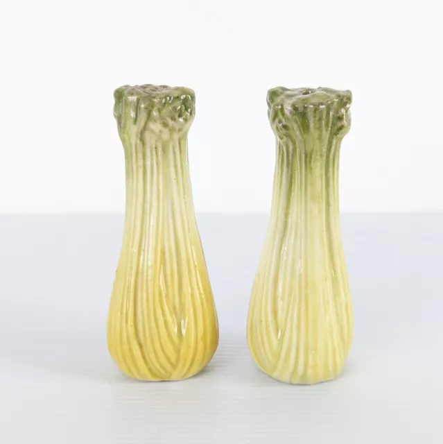 Vintage Salt And Pepper Shakers Darbyshire Pottery Celery Vegetables Retro