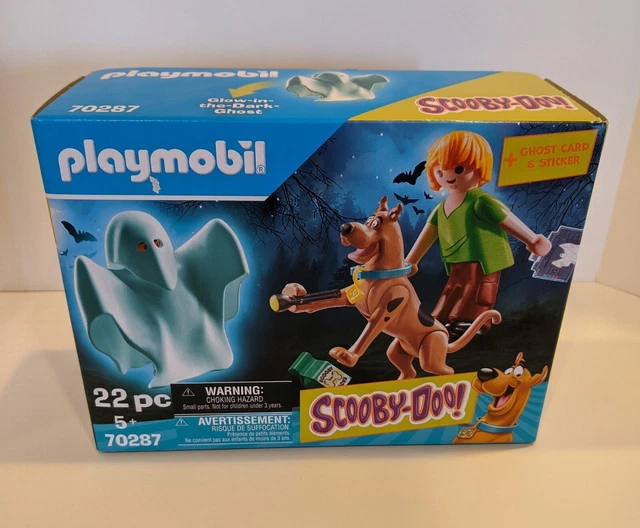 PLAYMOBIL SCOOBY-DOO! SCOOBY & Shaggy with Glow in Dark Ghost Complete