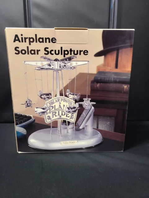 Solar Power Plane Ride Animated Sculpture By ISHIGURO BRAND NEW IN BOX