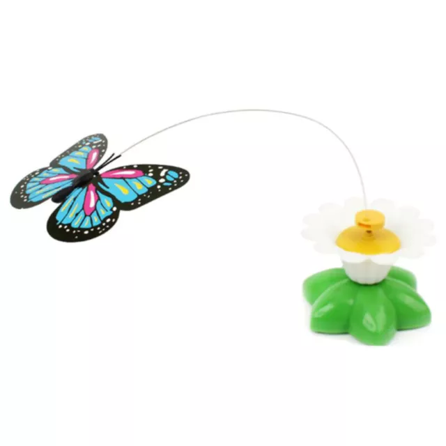 Fun Pet Electric Rotating Butterfly Toy For Cat Training Interactive Toys D