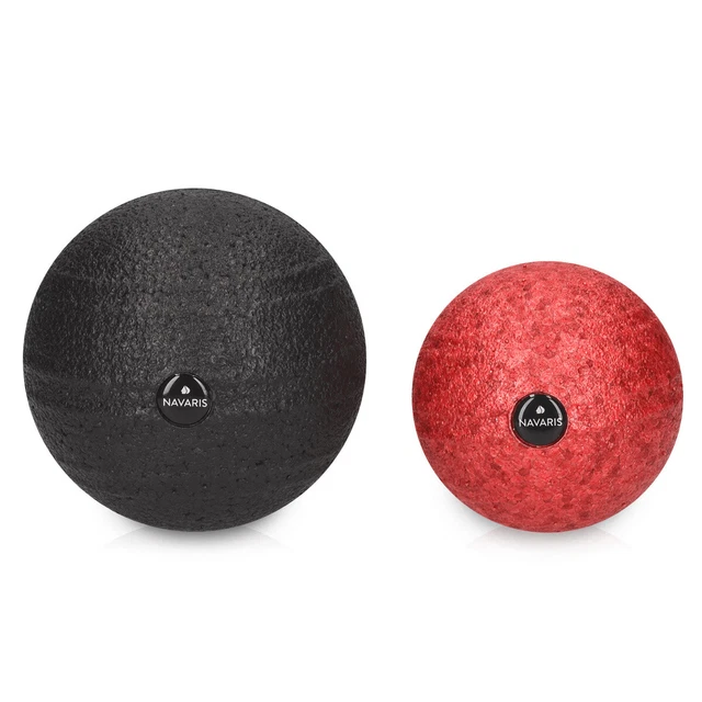 Set 2x balle de massage Ø8cm et Ø10cm - Fitness yoga relaxation muscle fascias