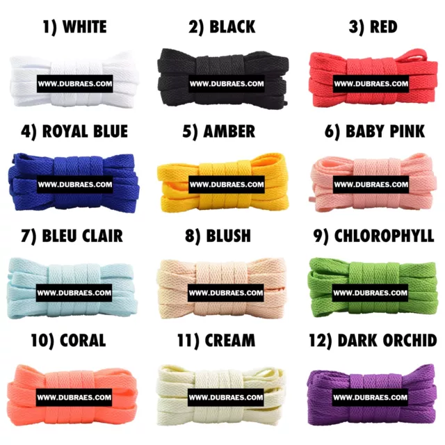 Flat Replacement Shoelaces For Sb Dunk Flat Shoe Laces Buy 2 Get 1 Free!
