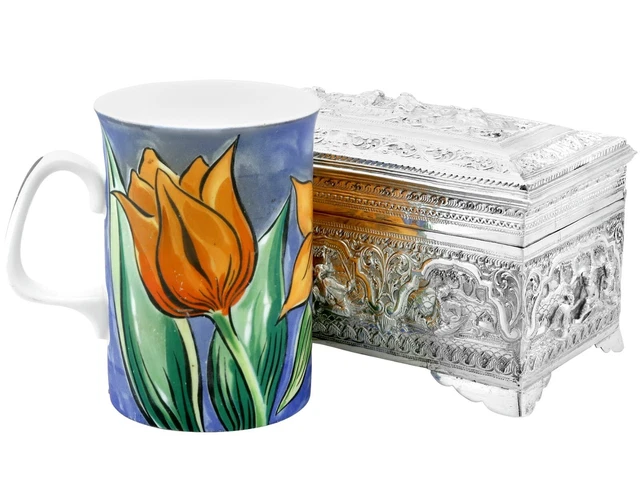 Antique Burmese Silver Box Circa 1890 4