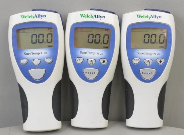 Lot Of 3 Welch Allyn SureTemp Plus 692 Electronic Thermometer