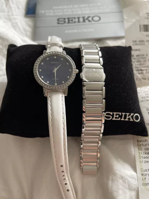 Seiko Essentials Blue Mother Of Pearl Women's Watch - SUP385