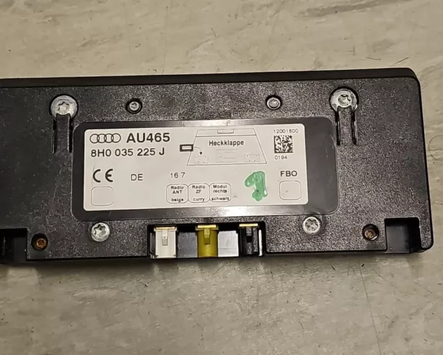 2008 Audi A4 B6 B7 8H CONVERTIBLE ANTENNA AMPLIFIER 8H0035225J IN WORKING ORDER