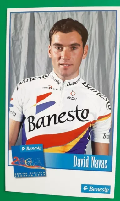 CYCLISME carte cycliste DAVID NAVAS équipe BANESTO 2000