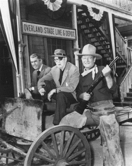 John Wayne, John Ford, James Stewart 8X10 Photo