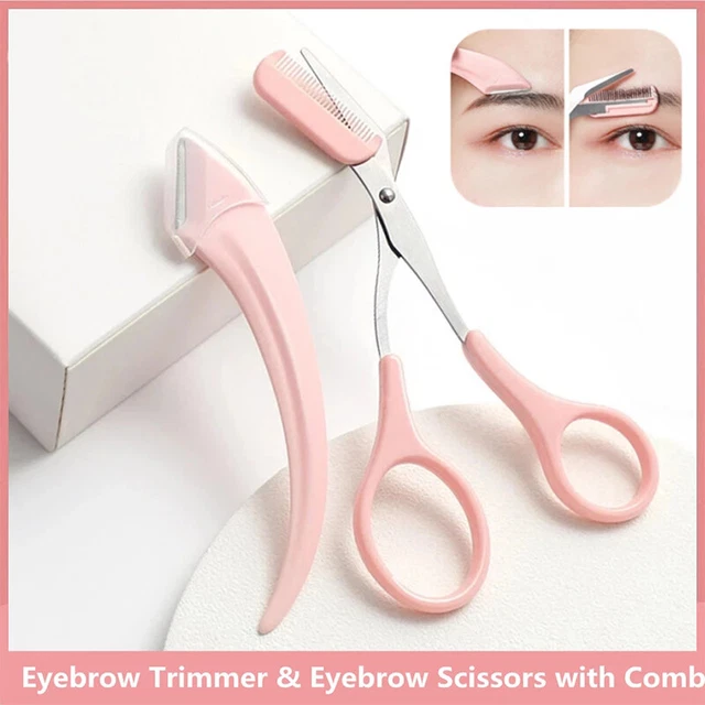 Juegos de 3 piezas de afeitadora de cejas cortadora de cuchilla moldeadora facial removedor # ♢