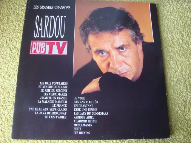 Disque vinyle double 33 tours LES GRANDES CHANSONS SARDOU Disque vinyle double 33 tours LES GRANDES CHANSONS SARDOU