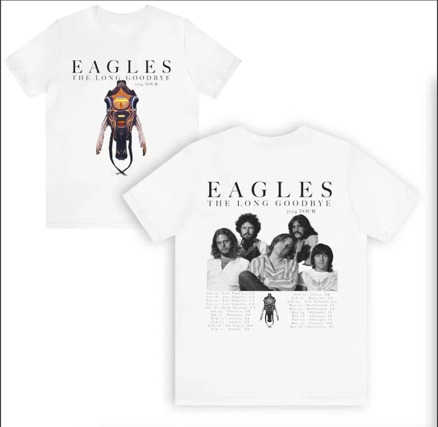 EAGLES THE LONG Goodbye 2024 Tour TShirt Gift For Fans Music 18.99