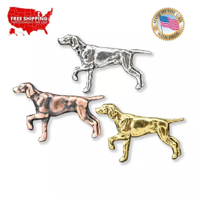 Creative Pewter Designs English Pointer Dog Lapel Pin or Tie Tack, D376MP