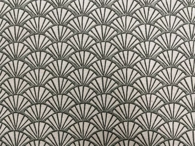 Tatami Cotton Fabric Olive  Green Deco Fan ILIV Blind Curtain Upholstery
