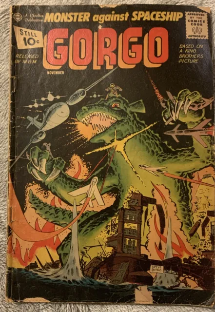 Gorgo Volume 1 Number 4, November 1961 (Charlton Publication) Good/Fair