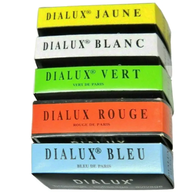 5 Dialux Rouge Jewelers French Polishing Bars Luster Buffing Compound - 5 Bars