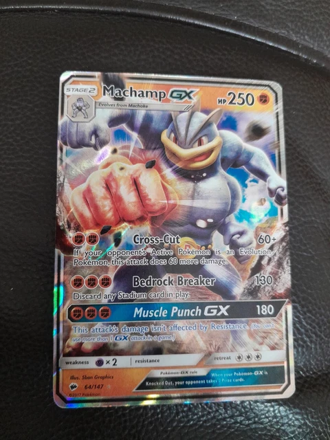 Machamp GX - 64/147 Burning Shadows (Pokemon) Half Art Ultra Rare