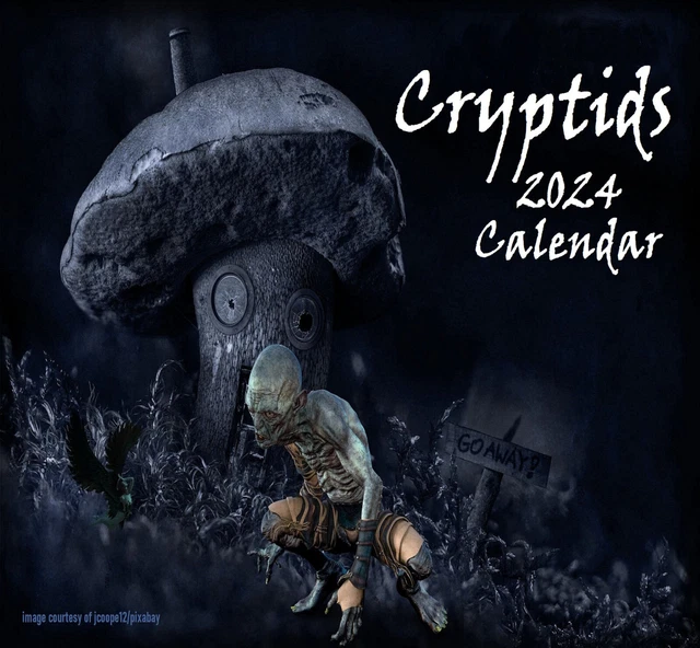 CRYPTID CALENDAR 2024 Paranormal Calendar Crawler Wendigo Skinwalker