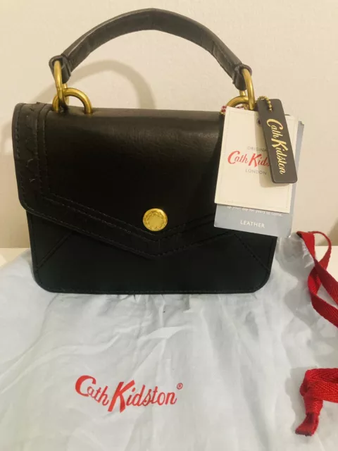 Cath Kidston Authentic Genuine Leather Handbag With Detachable Strap