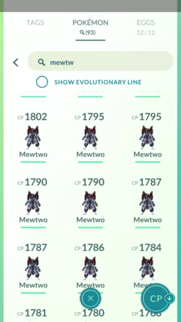 Pokemon Trade GO - Mewtwo 2400+ CP with Legacy Shadow ball Move for PVP  Ultra