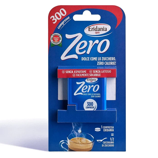 Dolcificante Zero in Compresse Eridania Senza Aspartame Astuccio da 300 pz