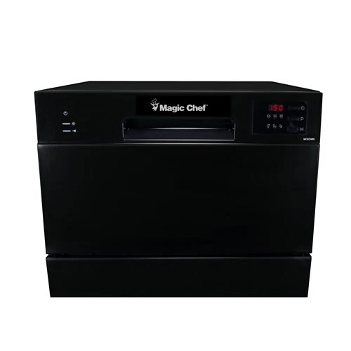 Magic Chef 6 Place Setting Countertop Dishwasher - Black - MCSCD6B5 6 Place