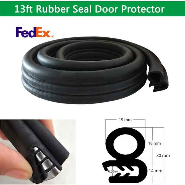 13 Feet Car Door Rubber Strip With Steel Belt Universal Automotive Weatherstrip