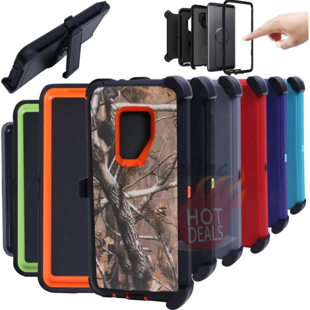 For Samsung Galaxy S9/S9 Plus Rugged Shockproof With Belt Clip Case Cover