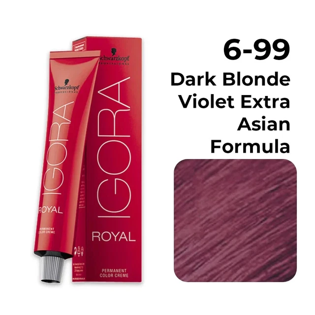 Coloration permanente Royal Igora blond foncé violet extra Schwarzkopf (cop)