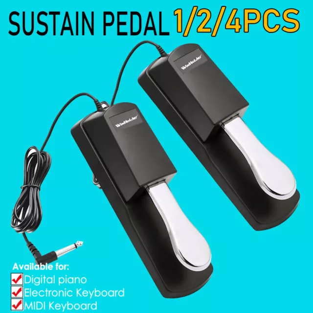 1-4X Universal Electronic Keyboards Digital Pianos Sustain Pedal Polarity Switch