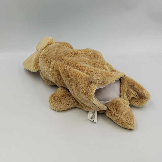 Doudou marionnette lapin beige blanc SYCOMORE - 30396 2